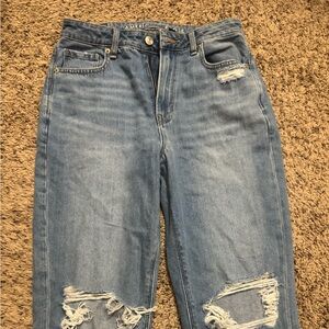 American Eagle Outfitters Light Blue Distressed Jeans